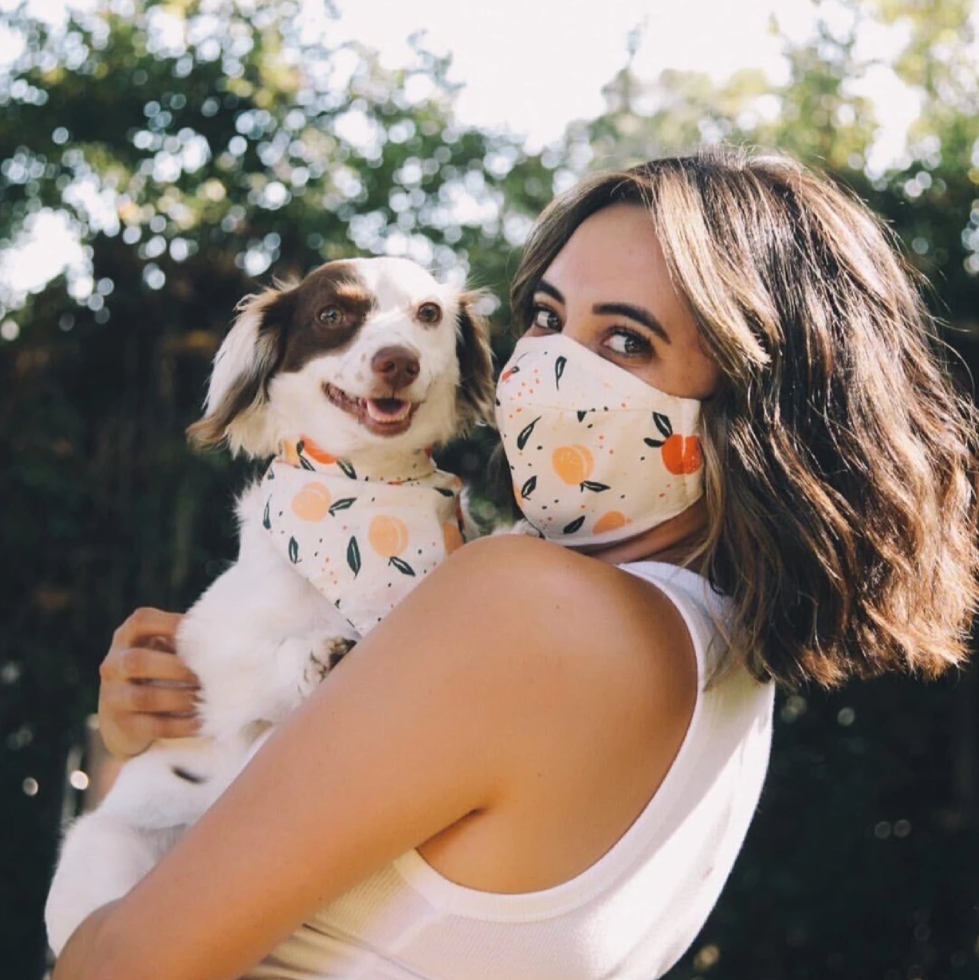 Matching Human & Dog Bandana & Face Mask - Snakeskin