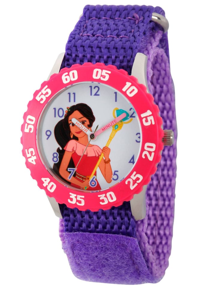 <product href="http://www.target.com/p/girls-disney-elena-of-avalor-stainless-steel-time-teacher-watch-with-pink-bezel-purple/-/A-51464405">Elena of Avalor Time Teacher Watch</product> ($28, originally $43)</p>