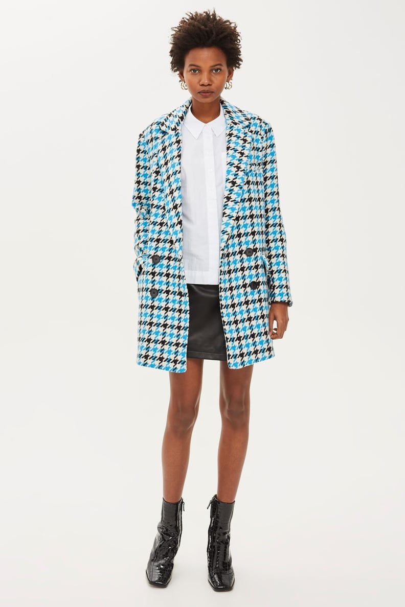 Topshop Houndstooth Coat