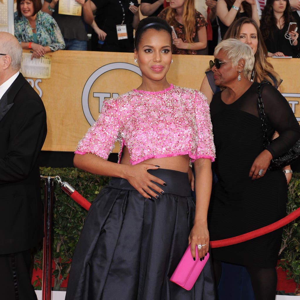 Kerry Washington's Maternity Crop Top and Scandal Style POPSUGAR Fashion