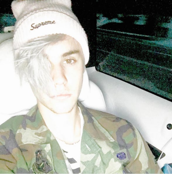 Justin Bieber With Purple Hair Winter 2016 Popsugar Beauty Uk