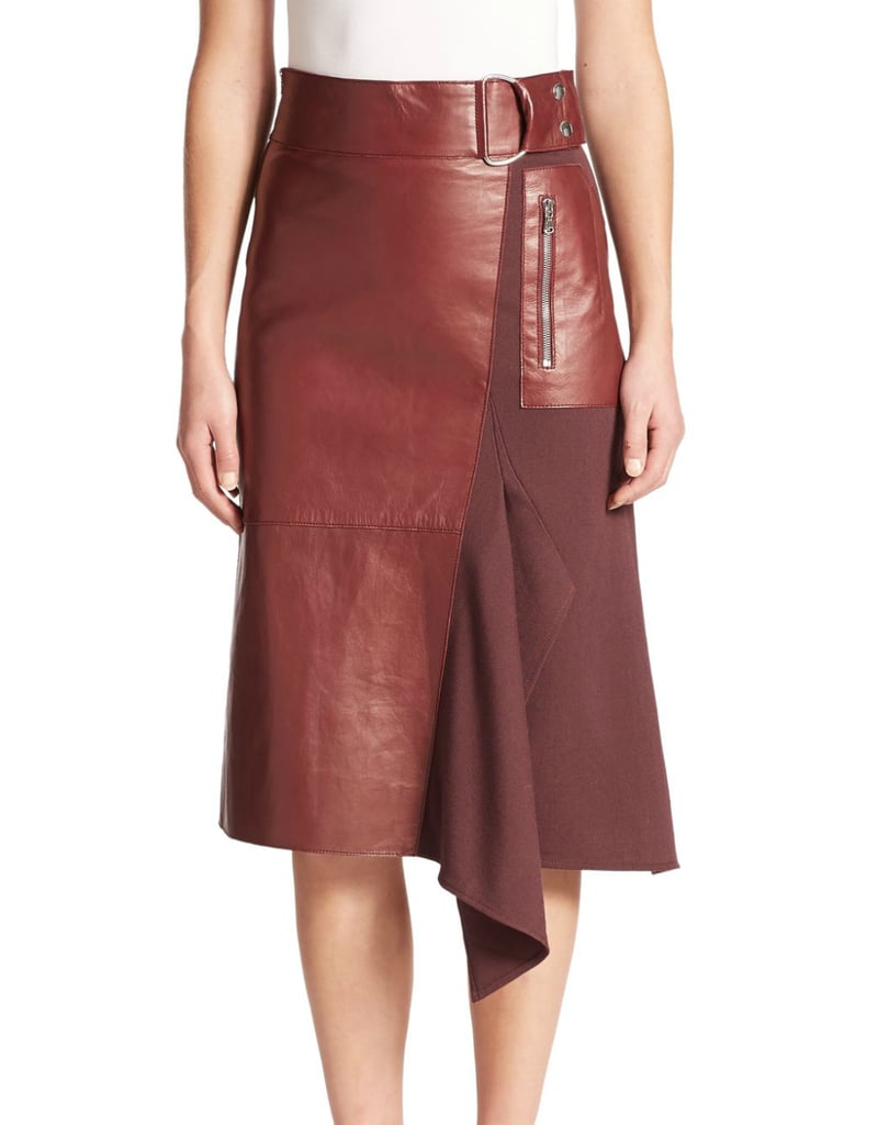 3.1 Phillip Lim Leather & Wool Midi Skirt ($895)