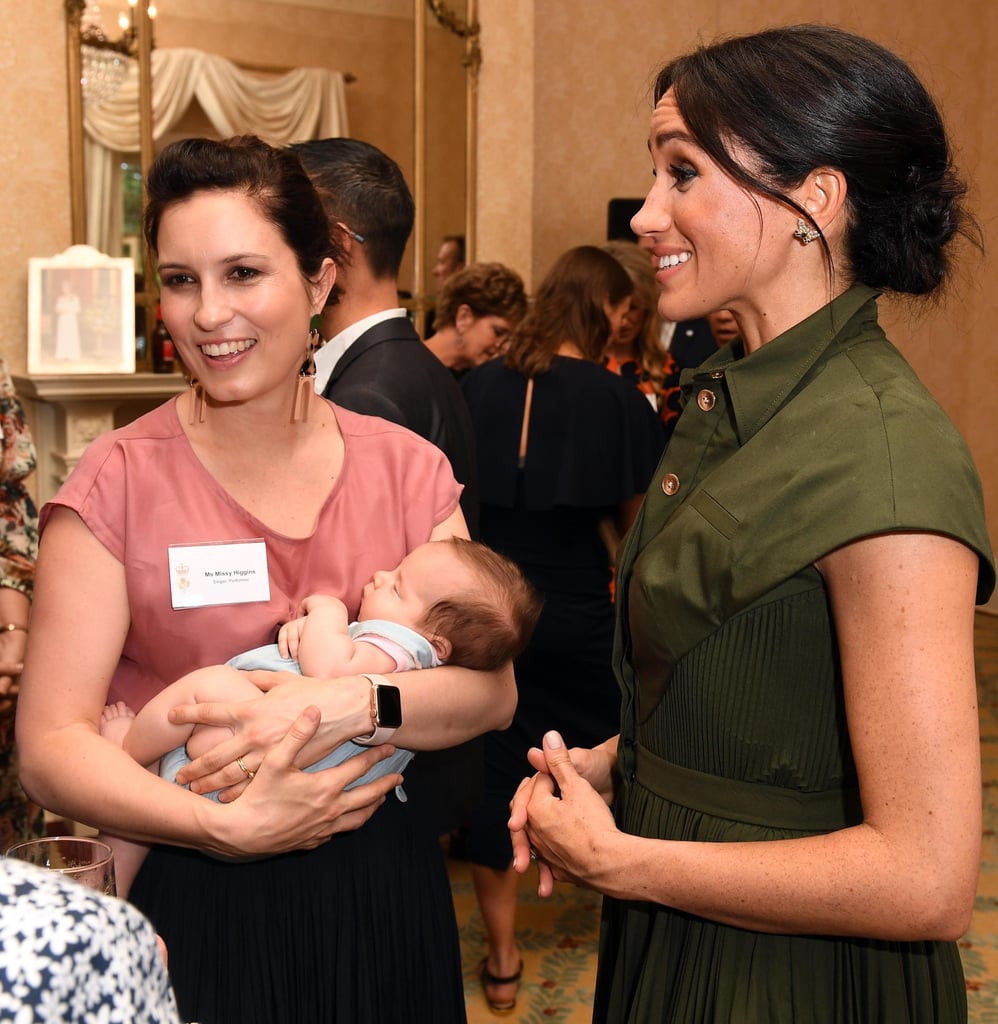 Meghan Markle Meets a Baby in Sydney October 2018