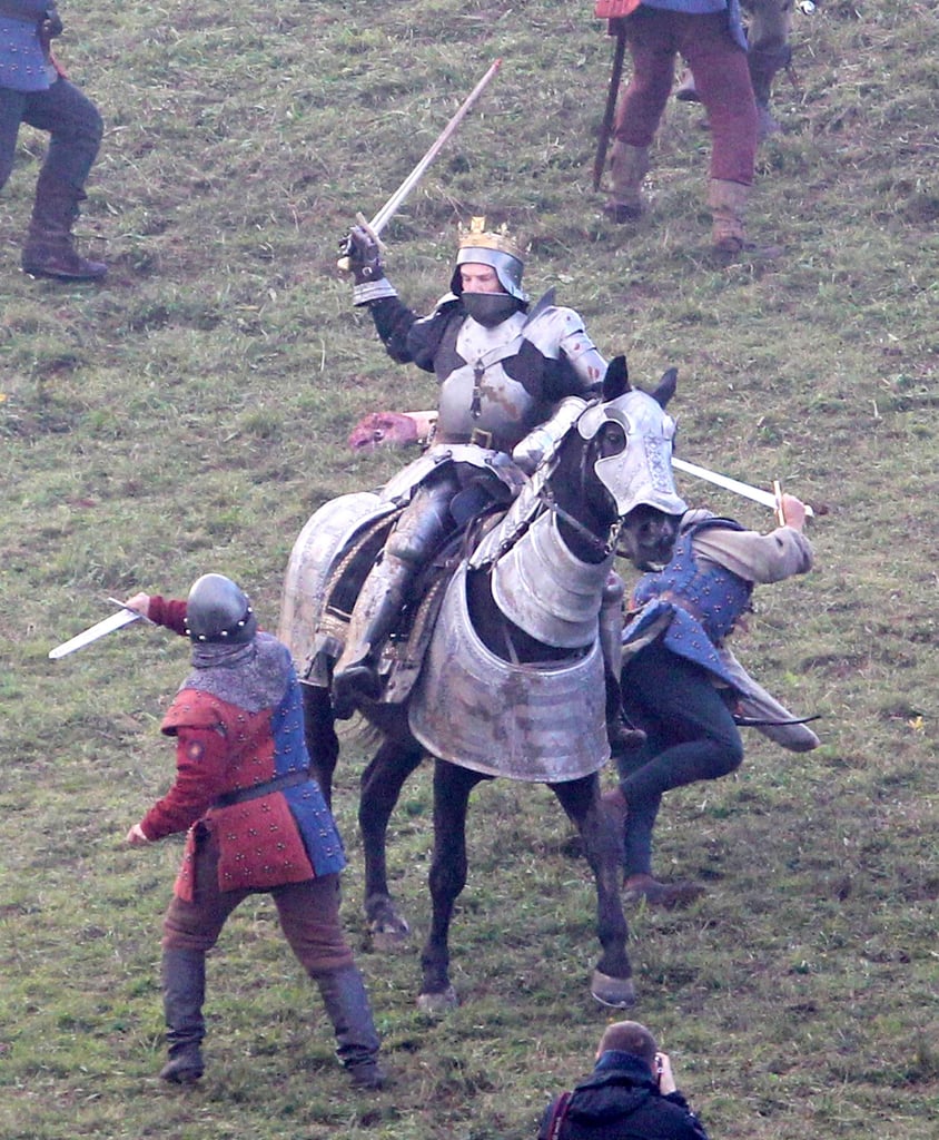 Benedict Cumberbatch Filming The Hollow Crown