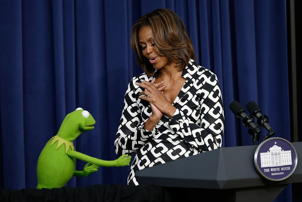 And Michelle was like, "Oh, Kermit. You shouldn't have."