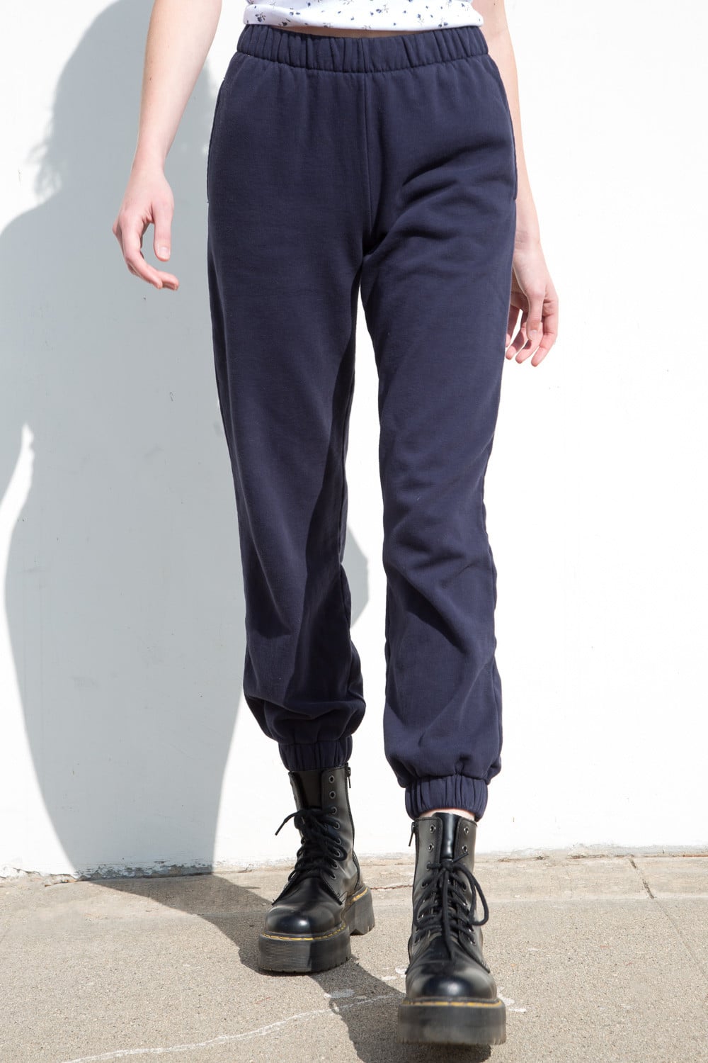 Brandy Melville, Pants & Jumpsuits, Brandy Melville Navy Blue Kory Track  Pants