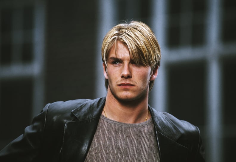MANCHESTER, UNITED KINGDOM - MAY 02:  David Beckham of Manchester United on a commercial shoot in Manchester on May 2, 1998 in Manchester, England.  (Photo by Shaun Botterill/Allsport/Getty Images)