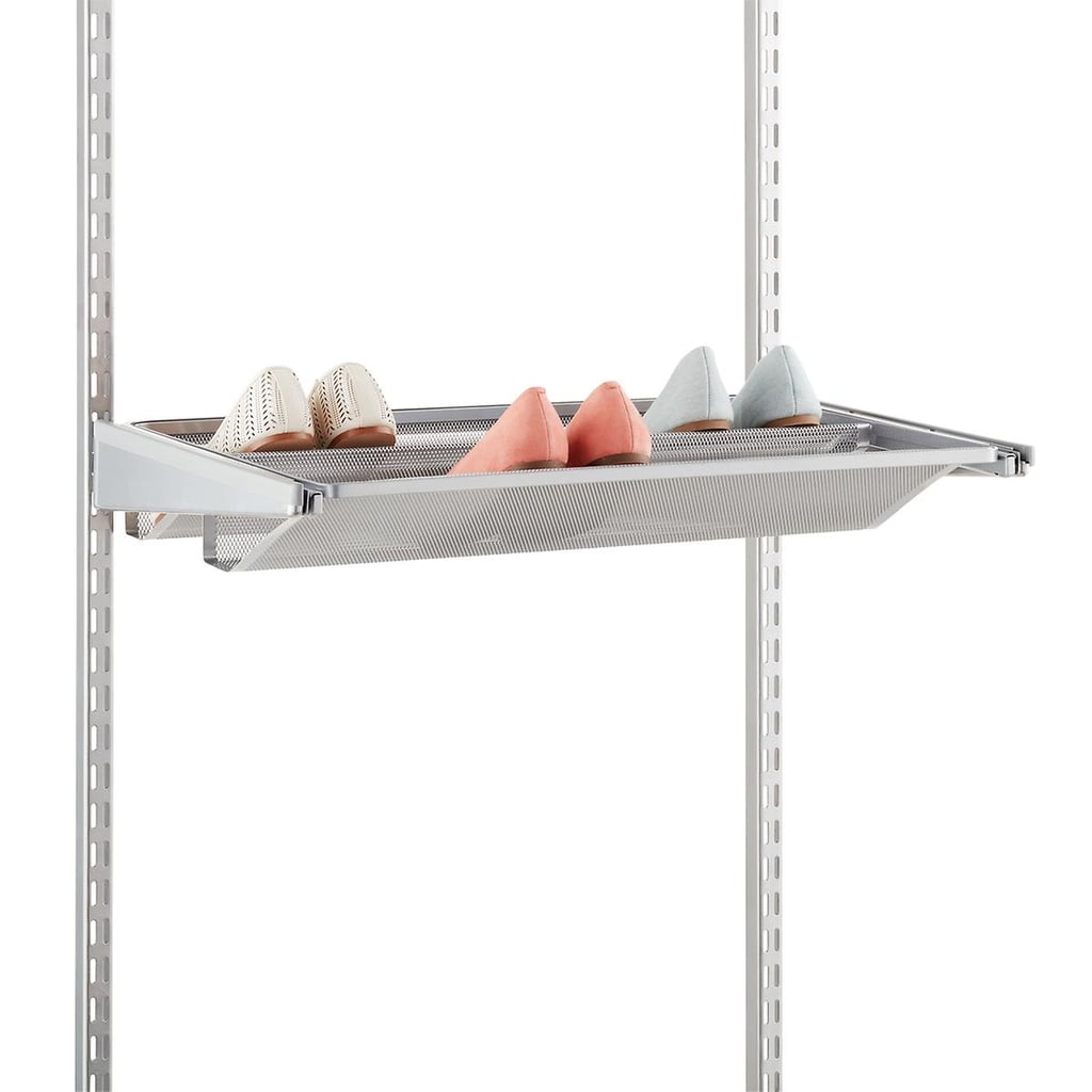 Platinum Elfa Gliding Mesh Shoe Shelves