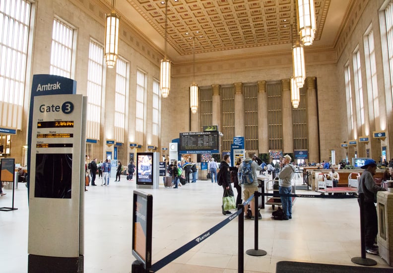 Gaze upon the architectural wonders of 30th Street Station.