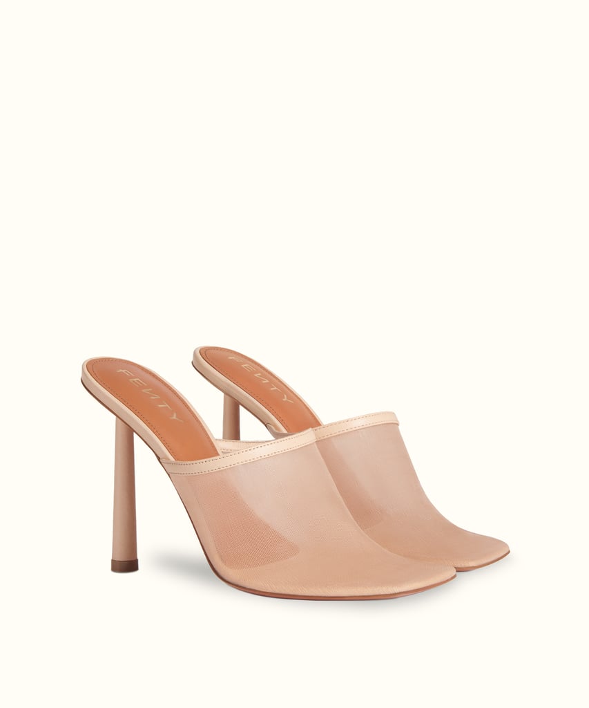 Fenty Meshy Mules in Nude