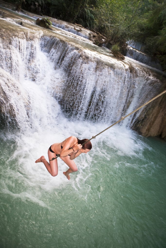 Go rope swinging.