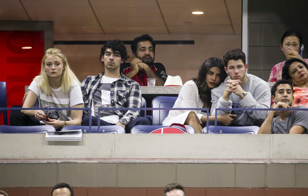 Priyanka Chopra White Dress With Nick Jonas at US Open