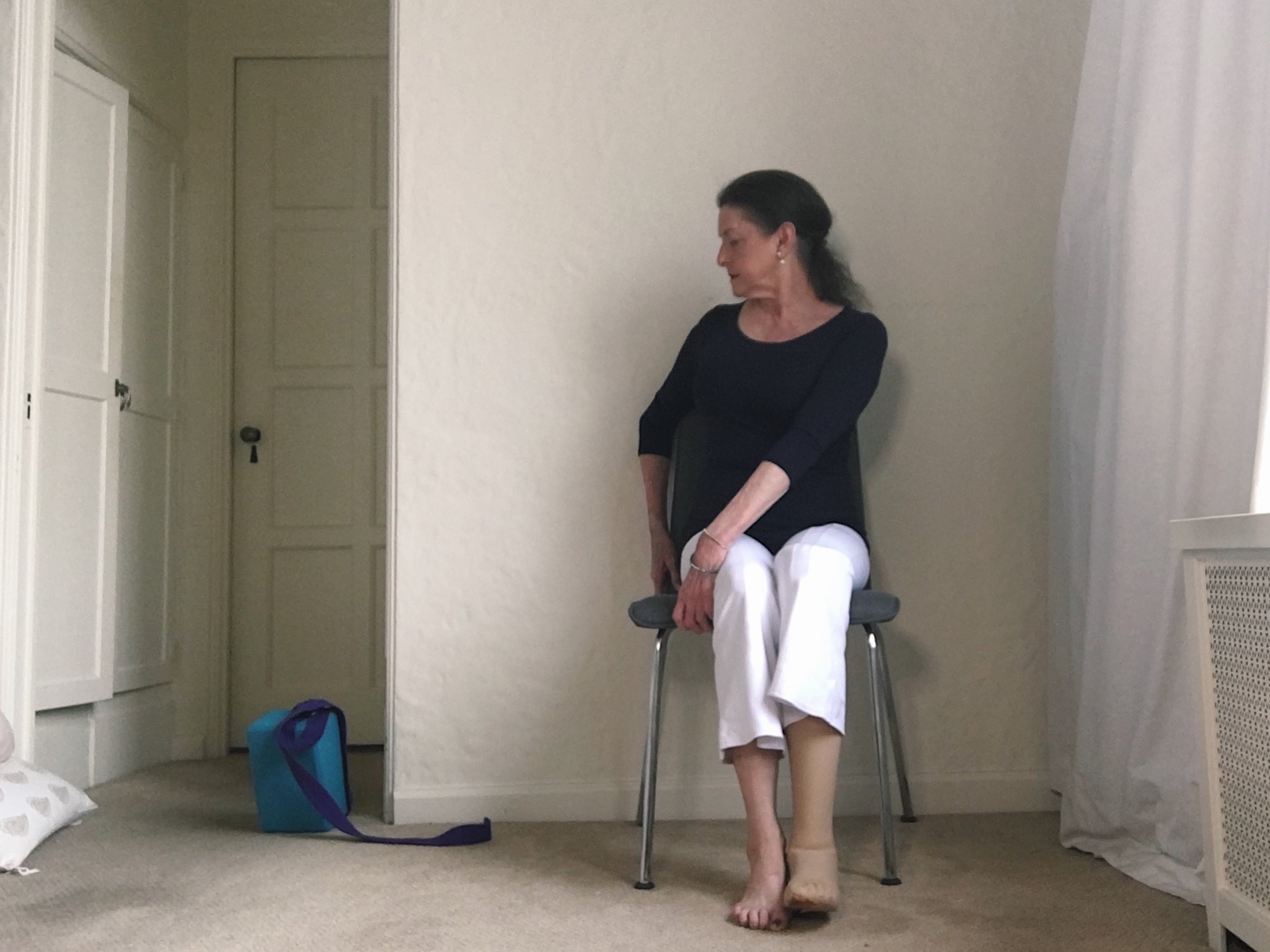 Full-Body Adaptive Seated Yoga Flow in a Chair