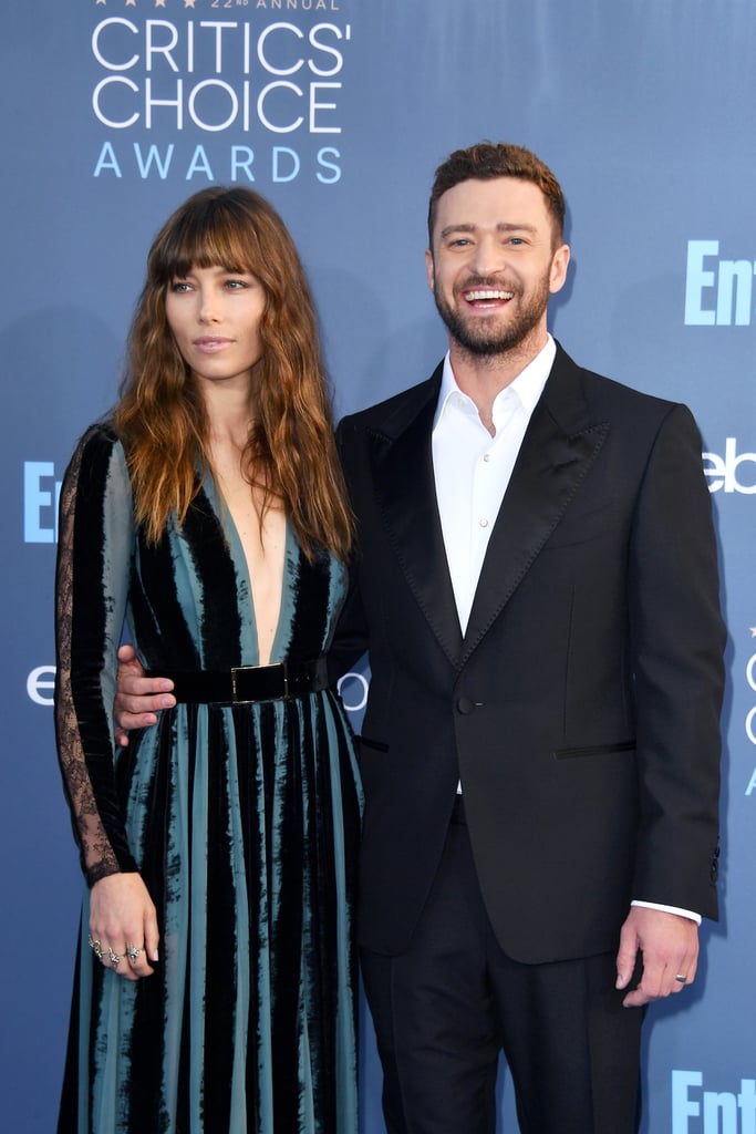 Justin Timberlake and Jessica Biel at 2017 Critics' Choice
