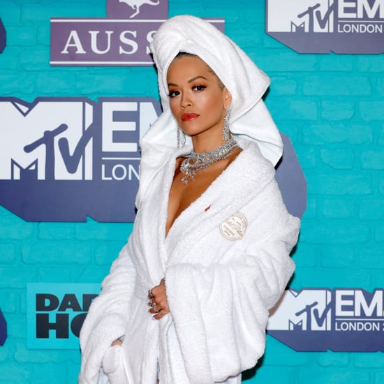 Rita Ora Dressing Gown at the MTV EMAs