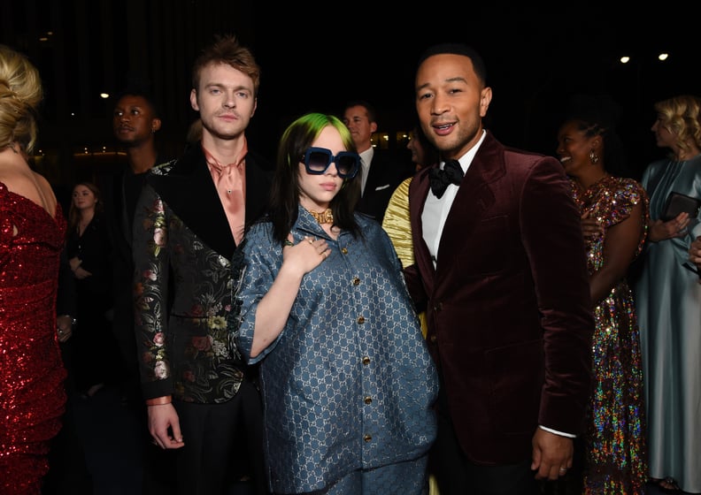 Finneas O'Connell, Billie Eilish, and John Legend at the 2019 LACMA Art+Film Gala