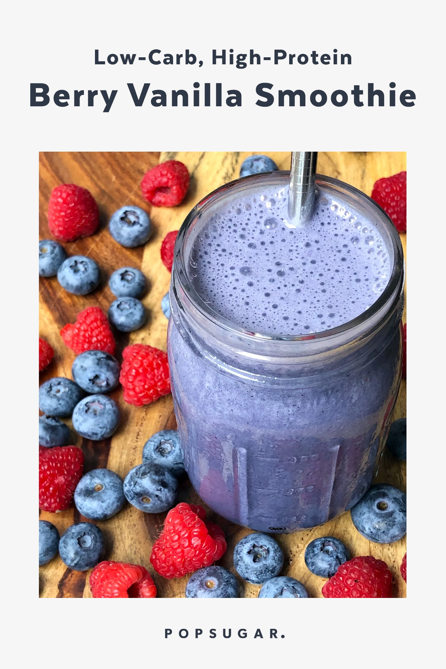 Low-Carb High-Protein Smoothie | POPSUGAR Fitness