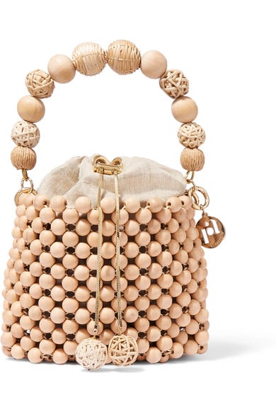 Rosantica Fenice Beaded Bucket Bag