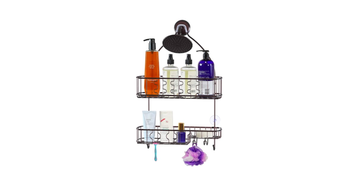 A Shower Caddy Right on Your Shower Head The Best Shower Organizers