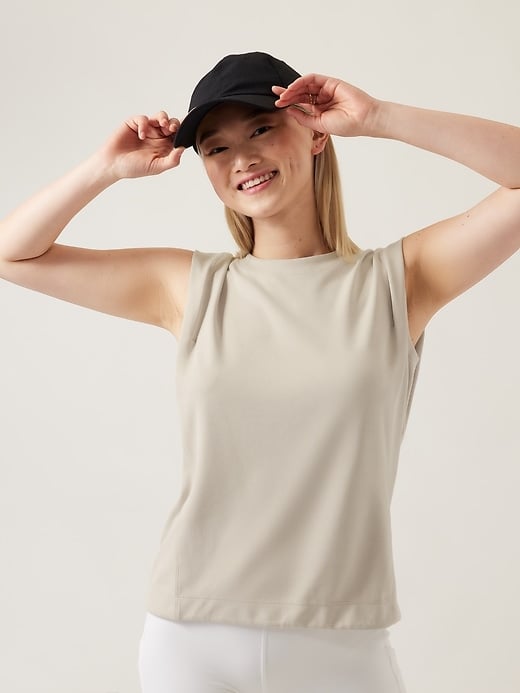 Athleta Seasoft Tank Sweatshirt