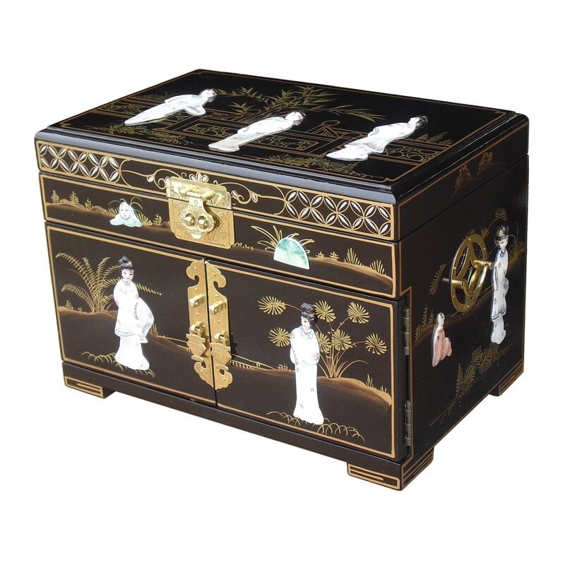 World Menagerie Mother of Pearl Jewellery Box