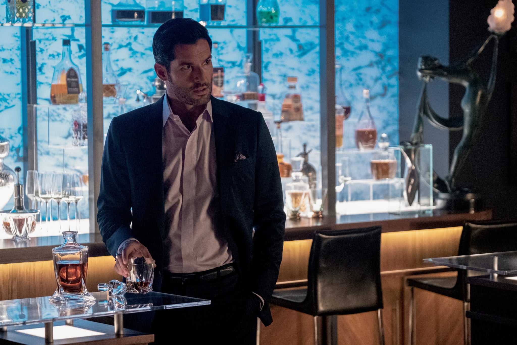 LUCIFER, Tom Ellis, Diablo!, (Season 5, ep. 503, aired Aug. 21, 2020). photo: John P. Fleenor/ Netflix / Courtesy Everett Collection