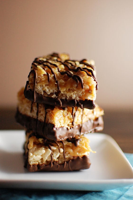 Samoa Rice Krispies Treats