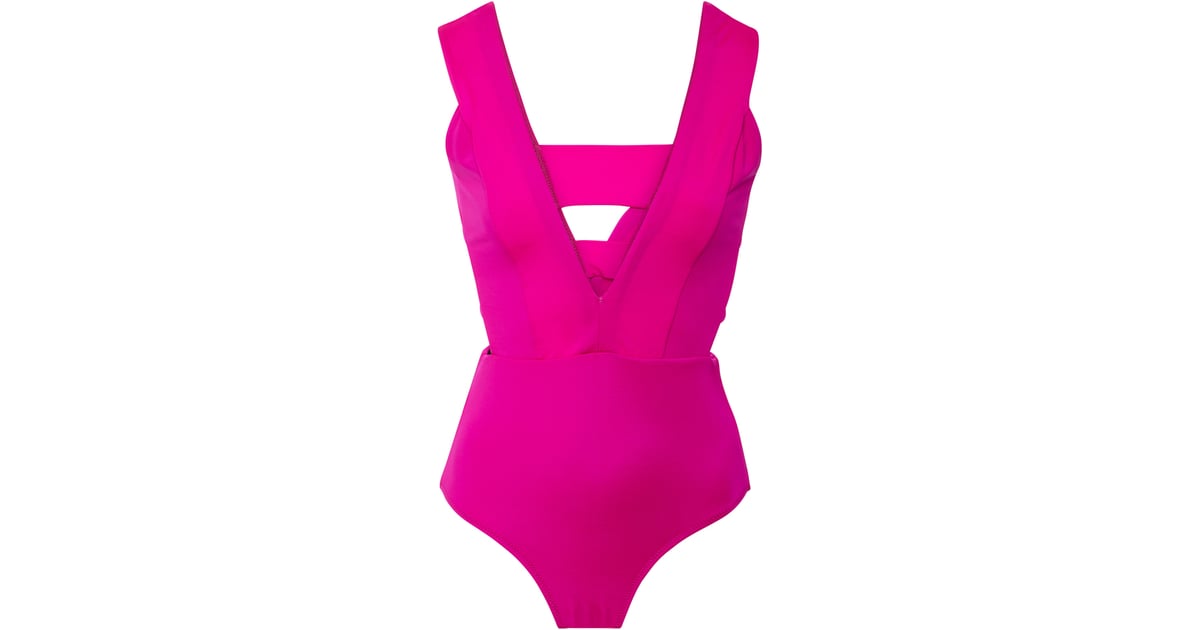 OYE Swimwear Hannah Plunge Cutout One-Piece Swimsuit | Ciara Pink One