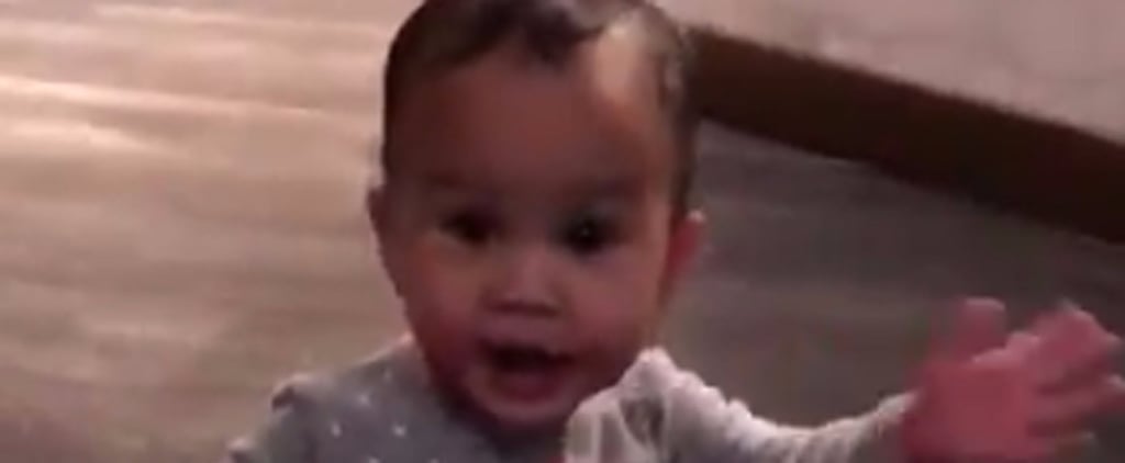 Chrissy Teigen's Daughter Luna Waving Instagram Video 2017
