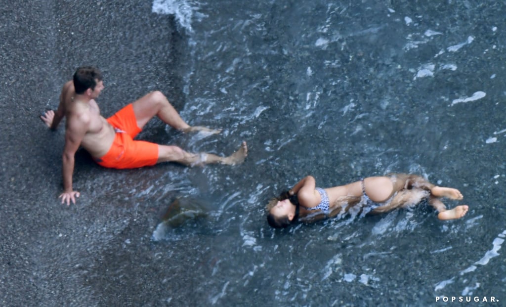 Bradley Cooper and Irina Shayk on the Beach in Italy 2018