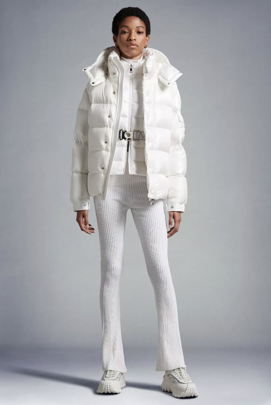 Moncler Iconic White Slim Fit Down Jacket