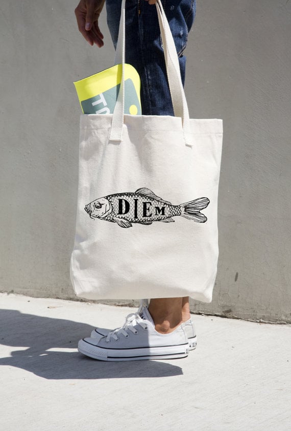 Carpe Diem Quote Tote