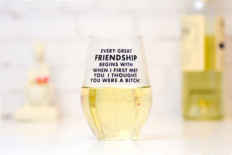 2PC Set Funny Wine Glasses Drinking Glasses Champagne Glasses Wine Bottle Topper,Drink straightly from Bottle,Funny Saying Be Real Yolo You Only Live Once