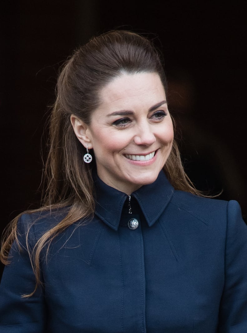 Kate Middleton's Sleek Half-Up Hairstyle, 2020