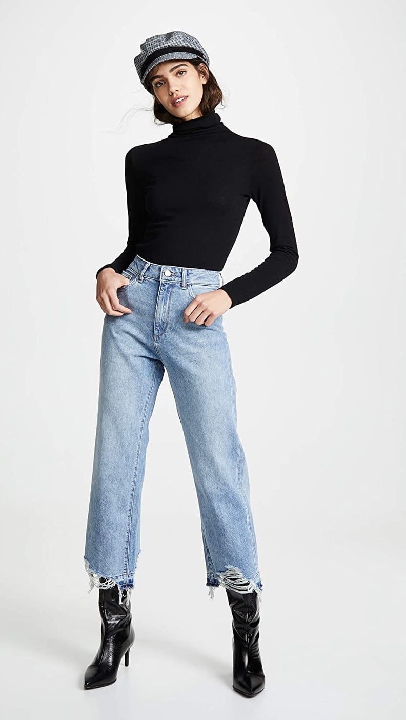 On Trend Denim: DL1961 Hepburn High Rise Wide Leg Jeans