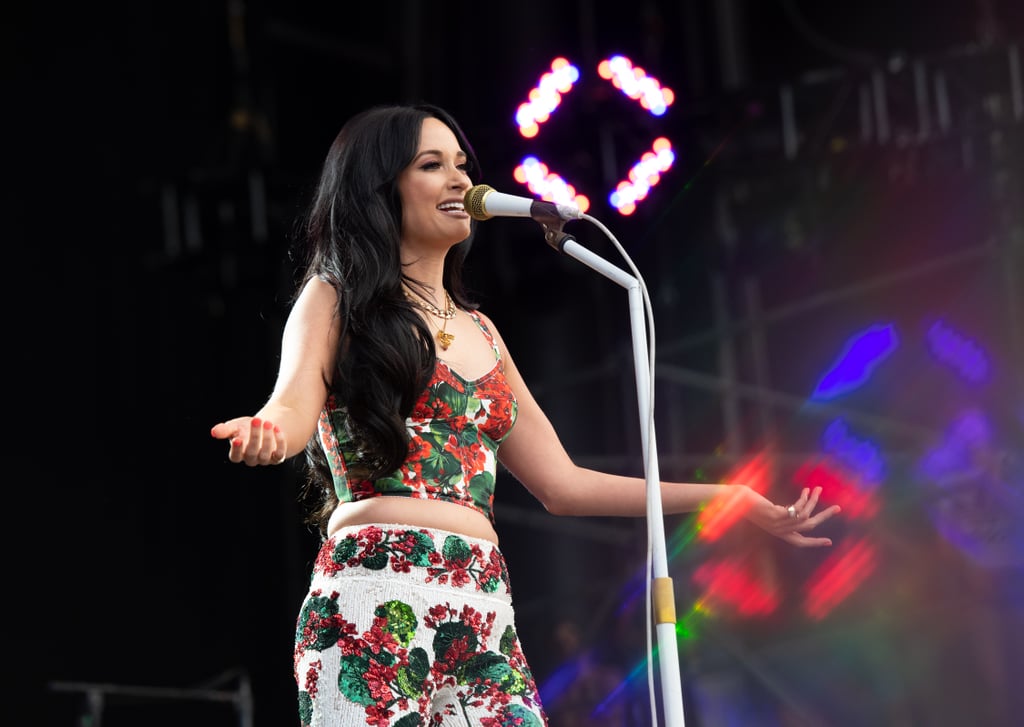 Kacey Musgraves With Neon Orange Nails Celebrity Nail Art For