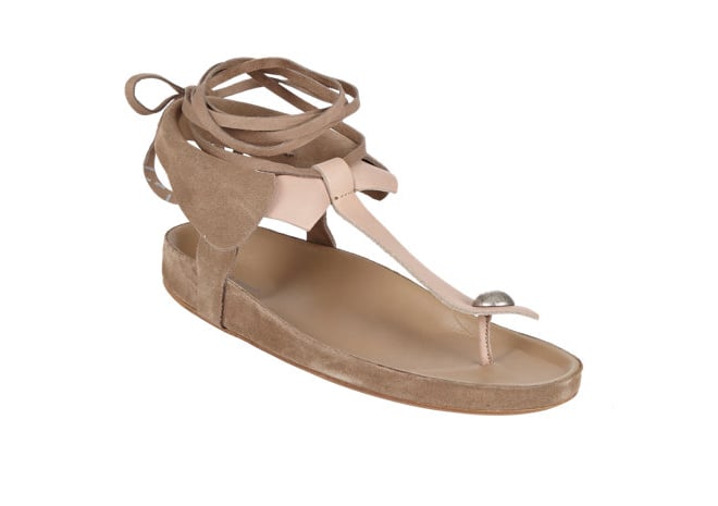 Isabel Marant Elva Bow Tie Thong Sandals