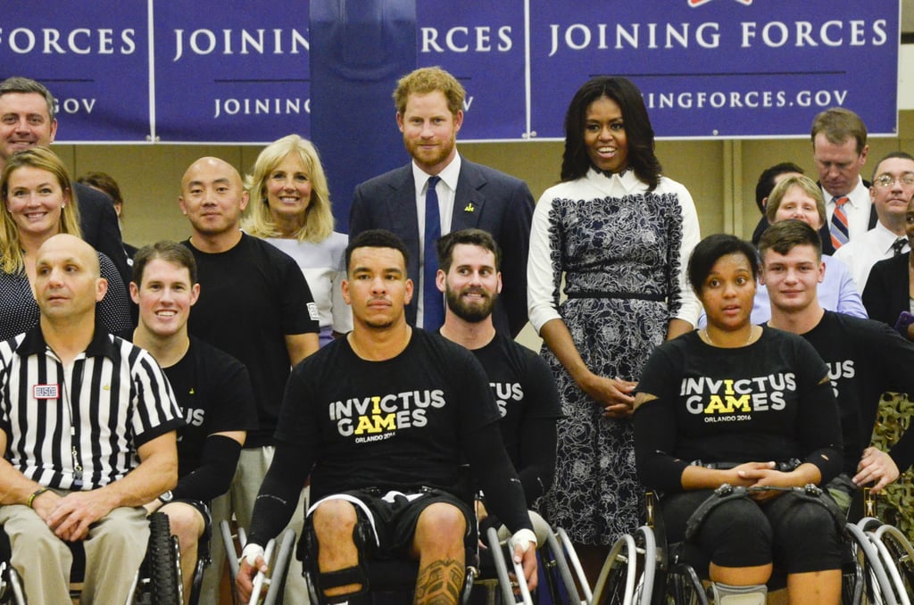Prince Harry and Michelle Obama at Invictus Games Event 2015
