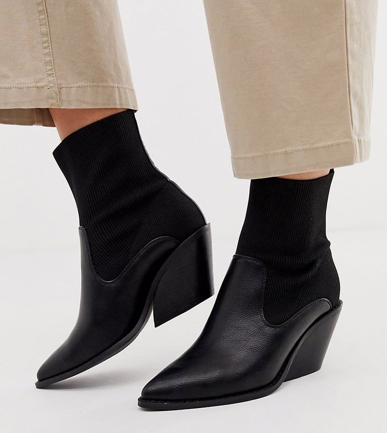 ASOS Design Rekindle Western Sock Boots