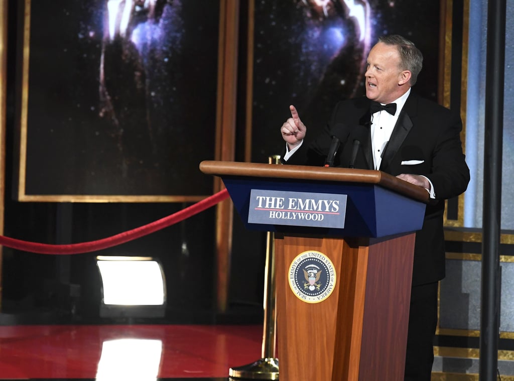 Sean Spicer at the 2017 Emmy Awards