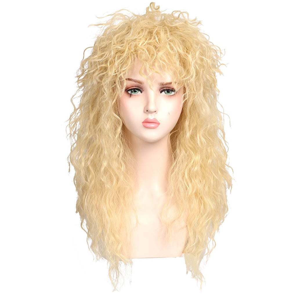 ColorGround Long Curly 80s Rocker Mullet Wig
