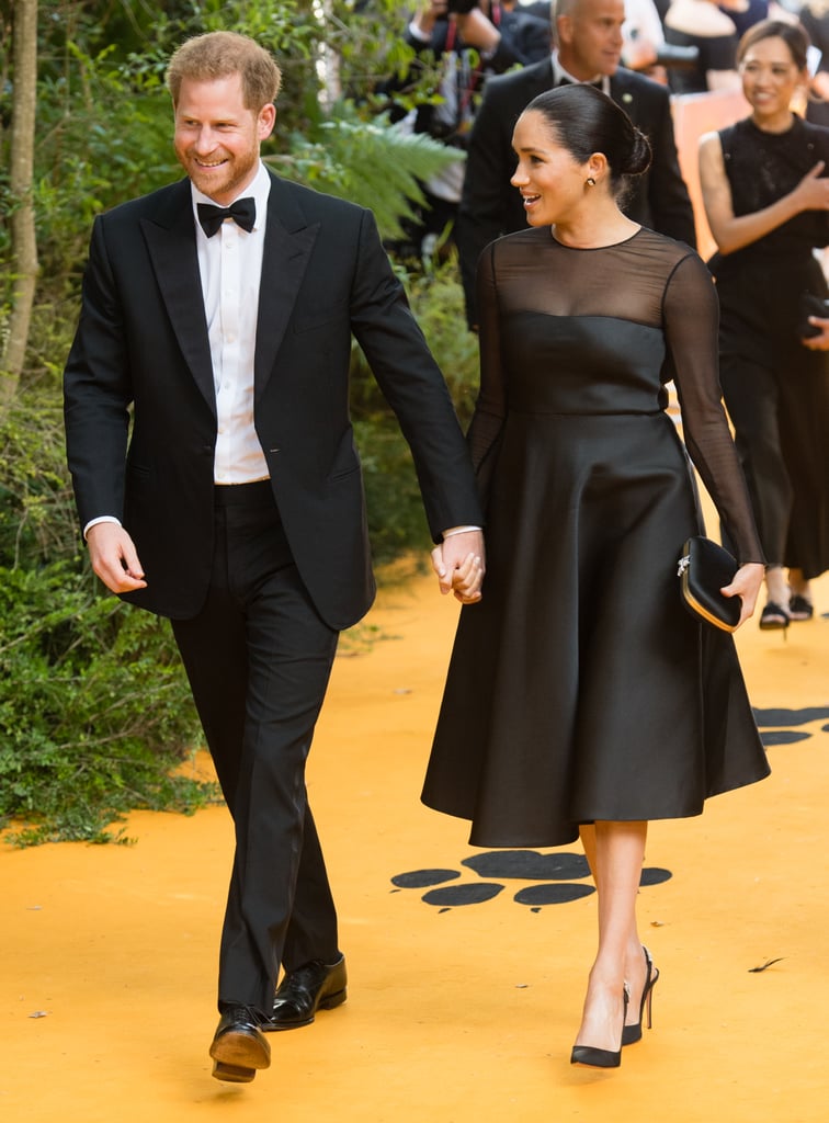 July 2019: Prince Harry and Meghan Markle at the UK Premiere of The Lion King