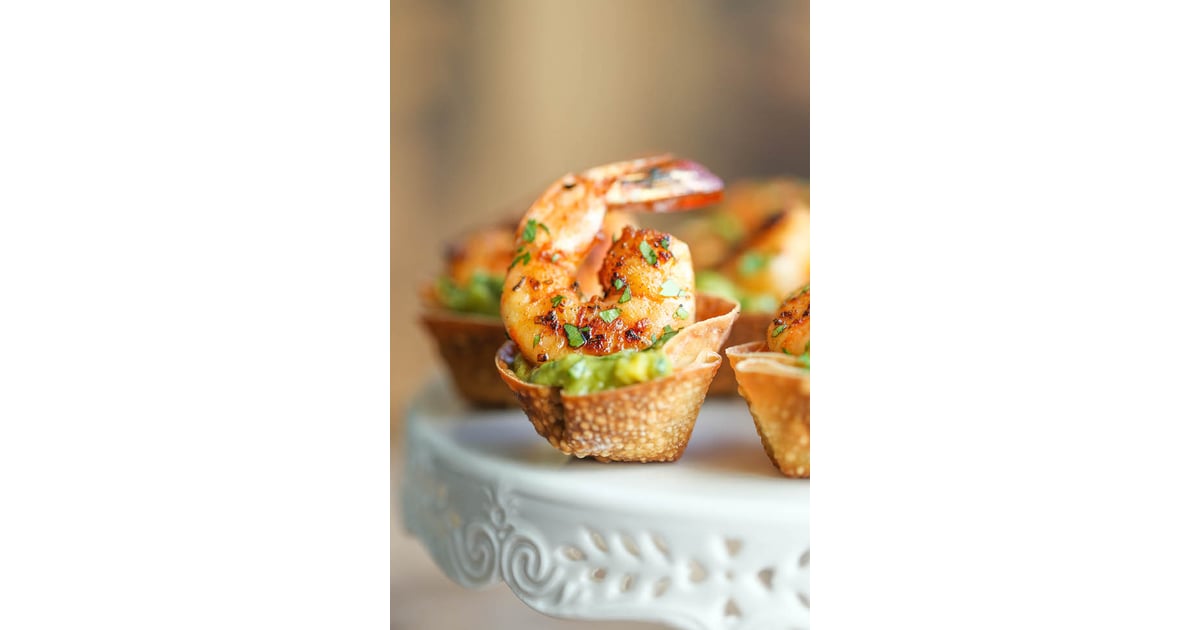 Guacamole Shrimp Wonton Cups Make Your Life Easier On Game Day With These Ingenious Muffin Tin Recipes Popsugar Food Photo 9