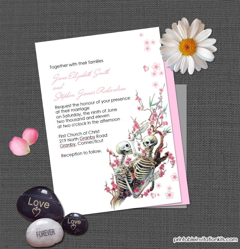 Halloween Wedding Invitation Free Printable Wedding Invitations Popsugar Smart Living Uk Photo 27