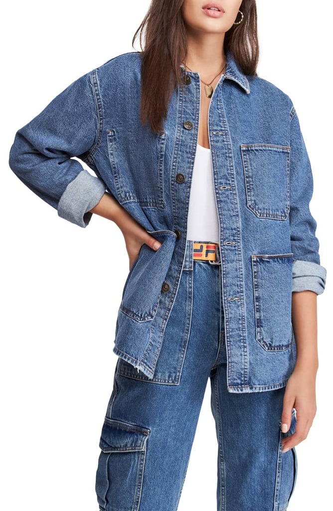 longline jeans jacket