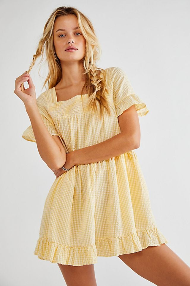 Free People Gingham Sadie Tunic