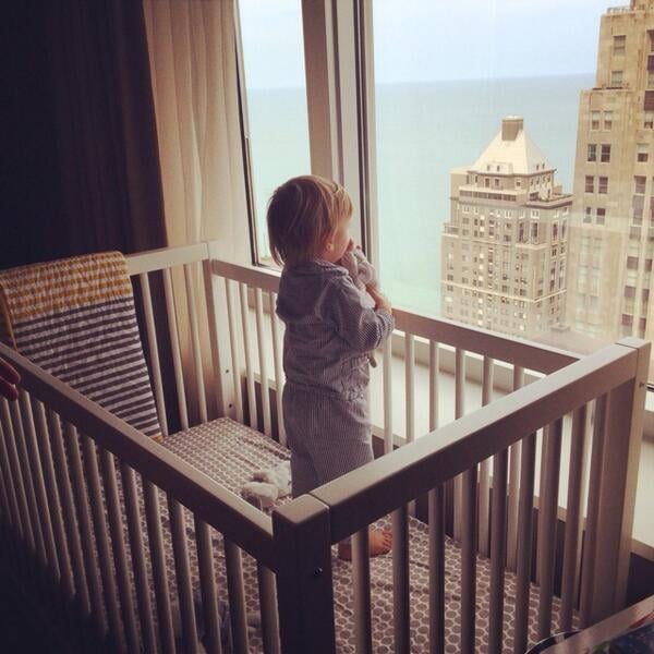 Duke Rancic took in his eagle-eye view of Chicago from his crib.
Source: Twitter user GiulianaRancic