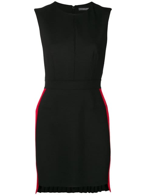 Alexander McQueen Side-Stripe Fitted Mini Dress