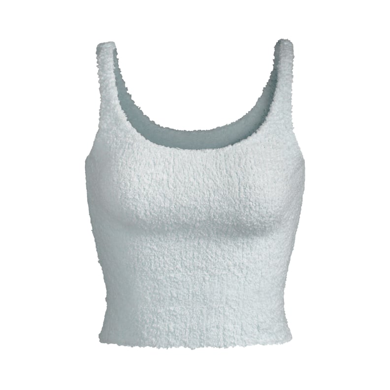 SKIMS Cozy Teddy Knit Tank Top Cream/White NWOT L/XL - $38