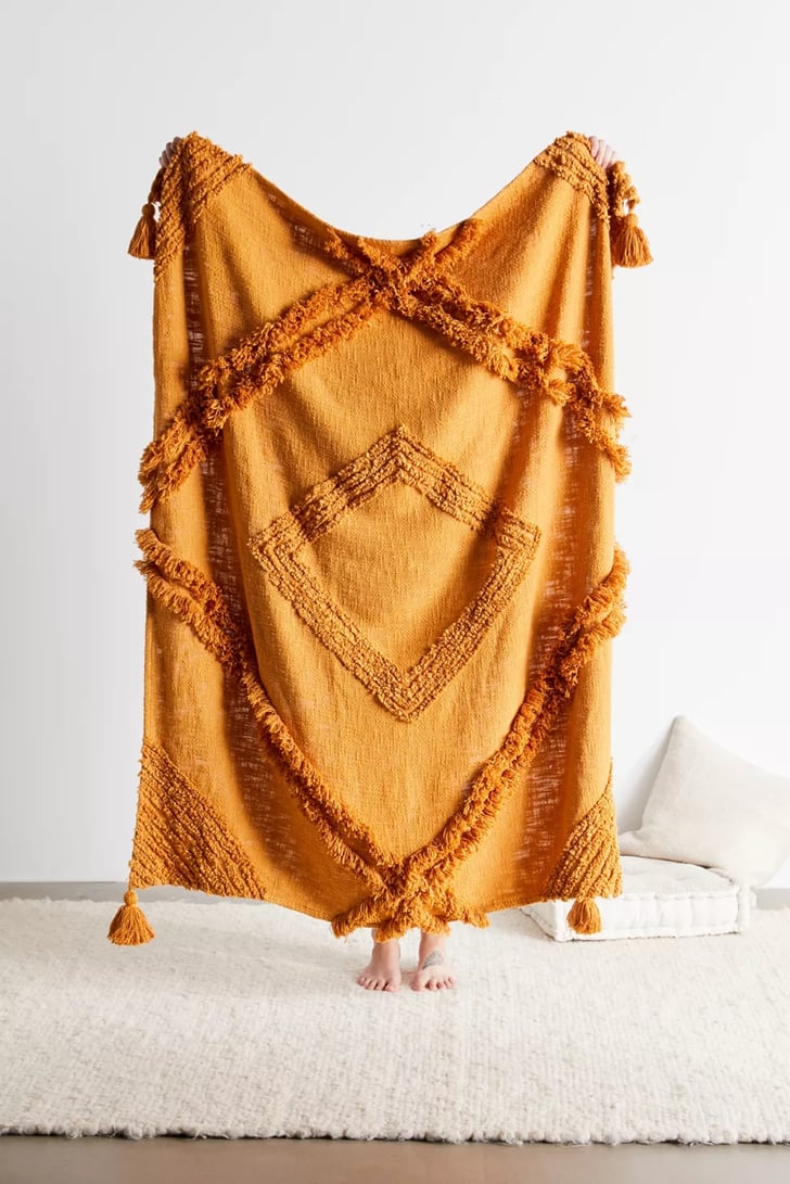 A Textured Throw Aden Tufted Throw Blanket Best Bedding From Urban